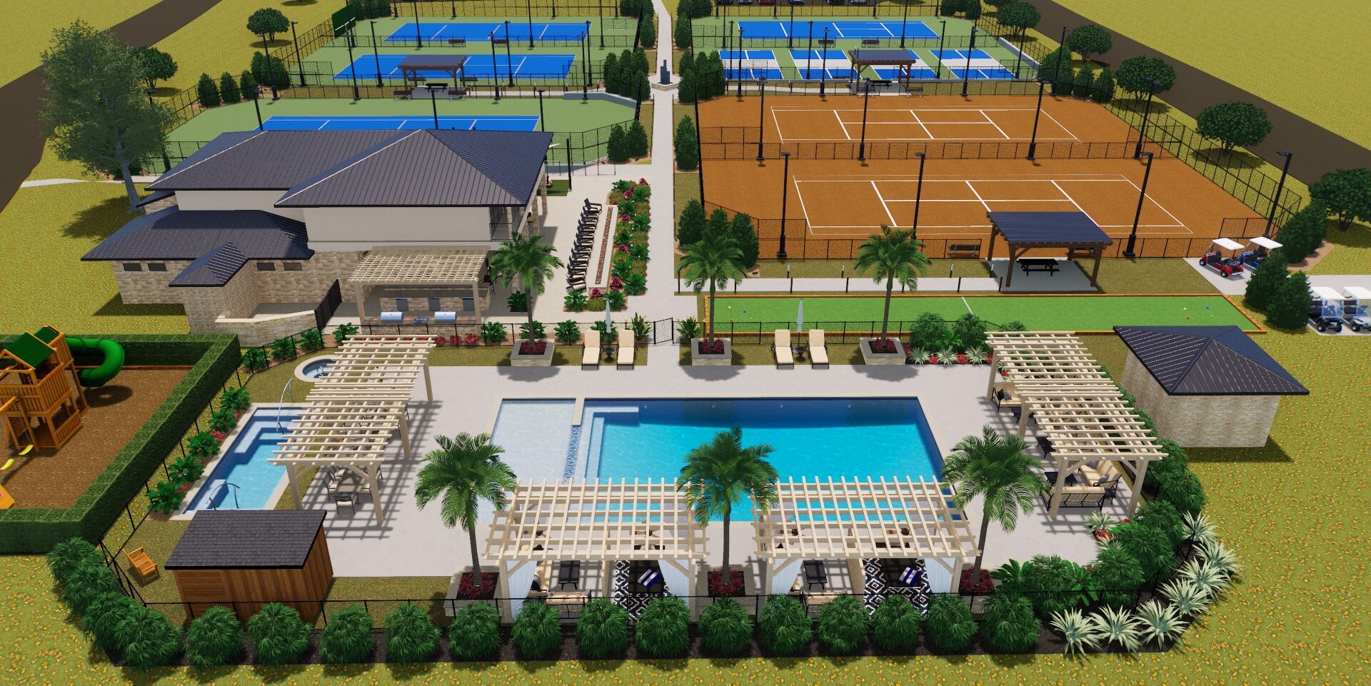 Aerial of Lakecliff Racquet Club