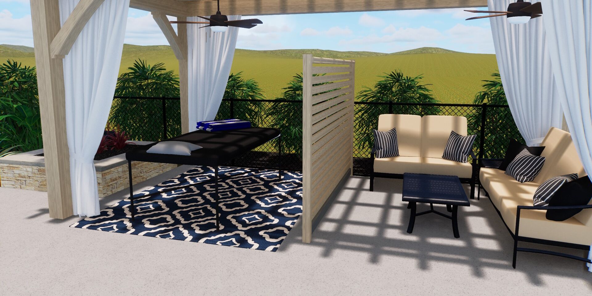 The wellness pavilion at Lakecliff Racquet Club
